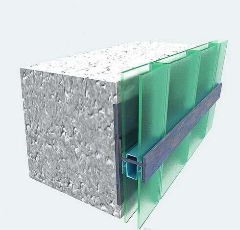 工厂深圳各种尺寸钢化新型建筑材料建材 槽型可定制外墙u型玻璃